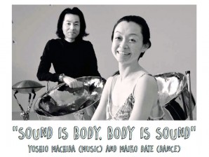Performans:  “Sound is Body, Body is Sound“ japanskih umetnika Jošija Maćide i Maiko Date u čitaonici biblioteke Arhitektonskog fakulteta