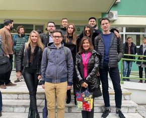 Students and teaching staff at the Erasmus+ workshop of the CREATIVE DANUBE Project in Novi Sad