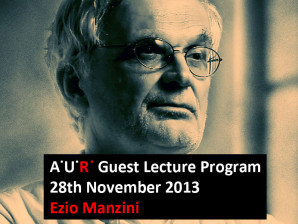 AUR Lecture: City and Society – Ezio Manzini