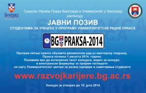 Конкурс за БГ Праксу 2014: нови циклус универзитетске радне праксе