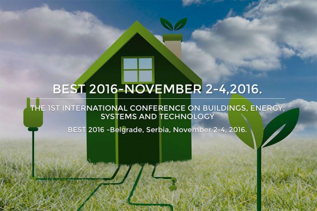 Конференција: BEST 2016 Conference on Buildings, Energy, Systems and Technology