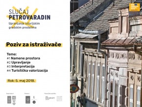 Otvoreni poziv za istraživače: “Slučaj Petrovaradin: upravljanje istorijskim gradskim predelima”