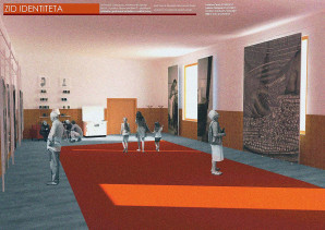 Становници села и студентско-наставнички тим уређују ентеријер сале Дома културе у МЗ Дојкинци