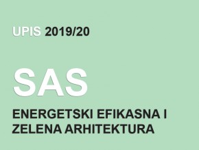 Упис на Специјалистичке академске студије 2019/20 – Енергетски ефикасна и зелена архитектура 2019/20 – коначна ранг листа