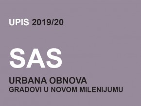 Упис на Специјалистичке академске студије – Урбана обнова – Градови у новом миленијуму 2019/20 – коначна ранг листа