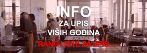 Konačne rang liste za upis na budžet u školskoj 2019/20