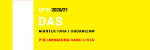 Doktorske akademske studije 2020/21 – PRIJEMNI ISPIT – Preliminarna rang lista