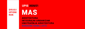 MAS 2020/21 drugi upisni rok: KONAČNE RANG LISTE