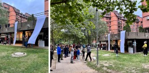 Prezentovanje studentskih radova u stambenom naselju Cerak – Vinogradi u Beogradu