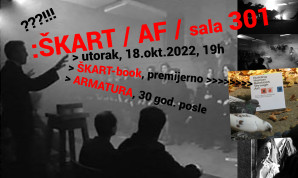 Promocija knjige o grupi ŠKART: BUILDING HUMAN RELATIONS THROUGH ART, Škart collective (Belgrade)
