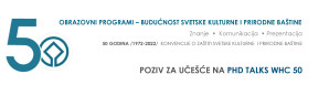 POZIV ZA UČEŠĆE NA PHD TALKS WHC 50