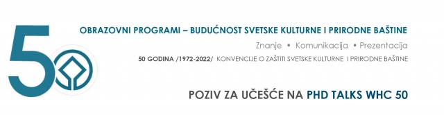 POZIV ZA UČEŠĆE NA PHD TALKS WHC 50