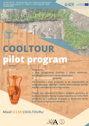 Poziv za “Cooltour – Millennials for cultural heritage” pilot projekat