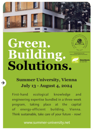 Green.Building.Solutions. (GBS) Summer University 2024 – АКАДЕМСКИ ЛЕТЊИ ПРОГРАМ У БЕЧУ, АУСТРИЈА  2024