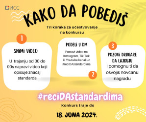 Javni konkurs za izradu video-klipa o značaju korišćenja standarda