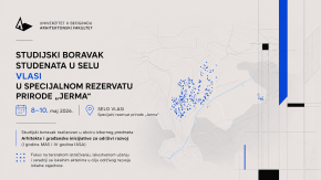 Studijski boravak studenata Arhitektonskog fakulteta u selu Vlasi u Specijalnom rezervatu prirode „Jerma“