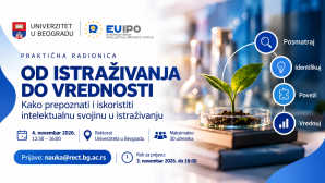 Poziv na EUIPO radionicu „Od istraživanja do vrednosti“